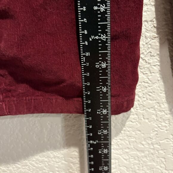 Celebrity Pink Wide Leg Burgandy Corderoy Pants Women's Size 1 Or 25 - Picture 6 of 10